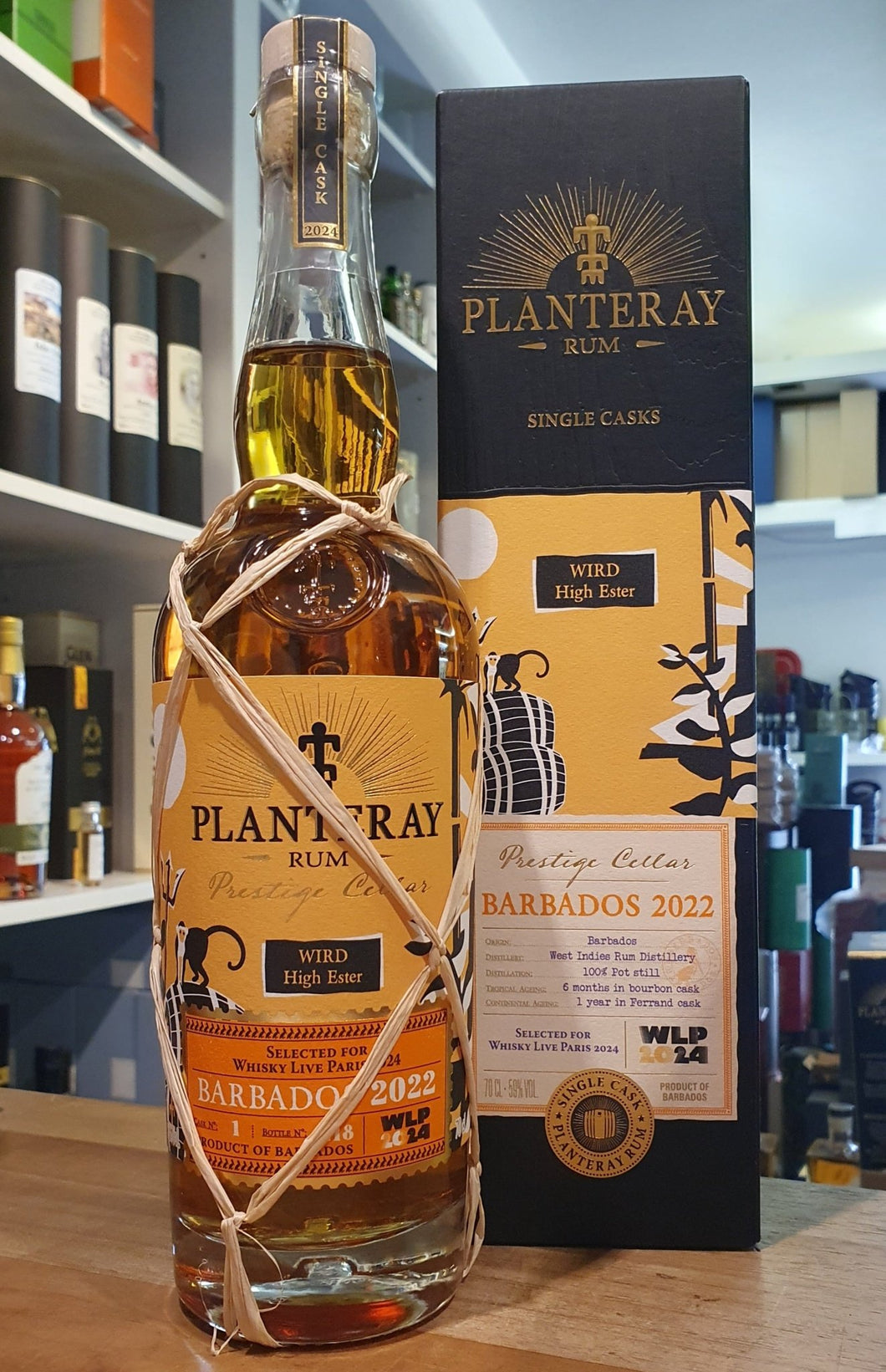 Planteray Prestige Cellar Barbados 2022 WIRD high ester WLP2024 0,7l 59 % vol. single cask Rum Plantation