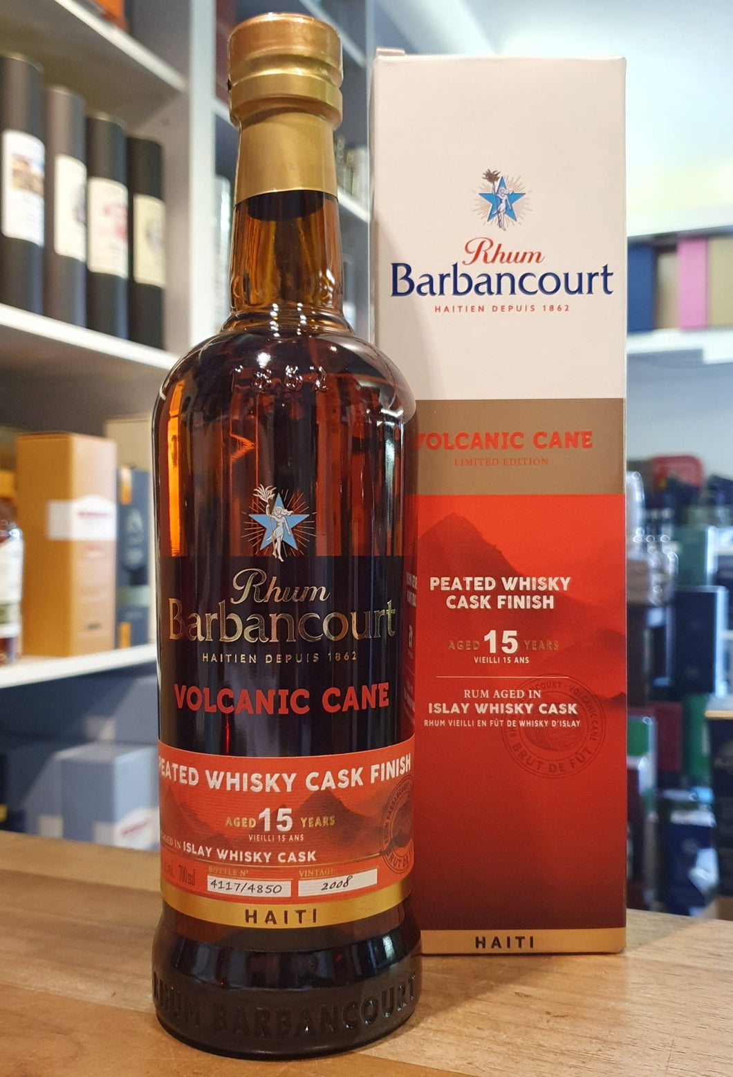 Barbancourt Volcanic Cane 15y Haiti 0,7l 46,7%vol. Rum Limited Edition Peated Islay Whisky Cask finish