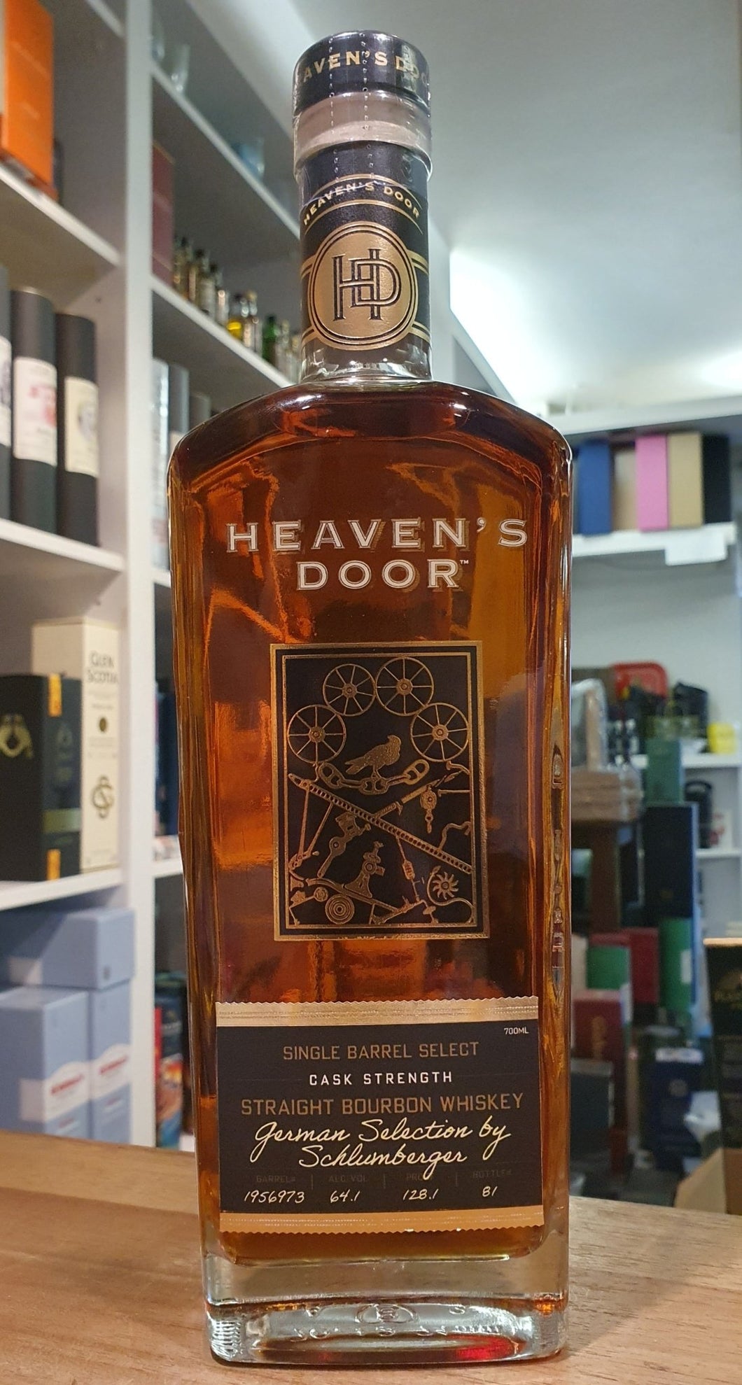 Heaven‘s Door Single barrel KENTUCKY 6y Bourbon Whiskey 0,7l 64,1 % vol. Bob Dylon Straight