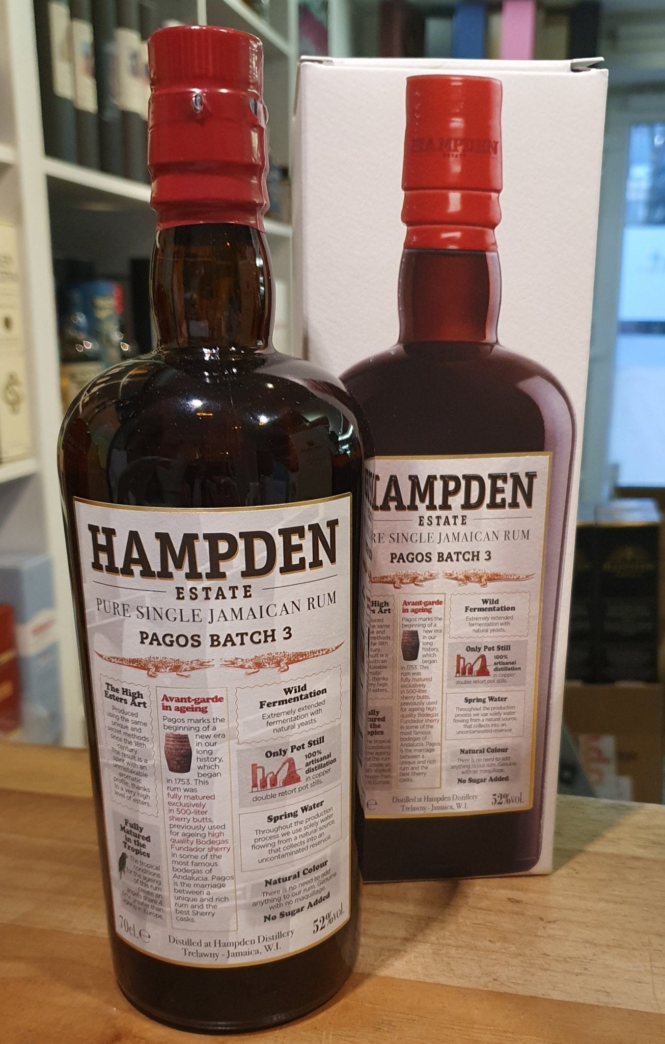 Hampden Estate Pagos 2024 B3 Sherry butt Single Jamaica Rum 52%vol. 0,7l Jamaika