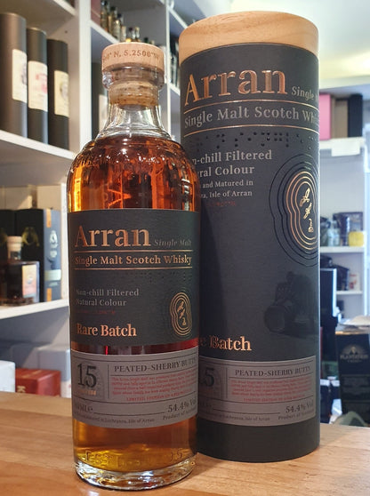 Arran 15y Rare Batch peated Oloroso sherry butt cask 0,7l 54,4% vol. single malt Whisky