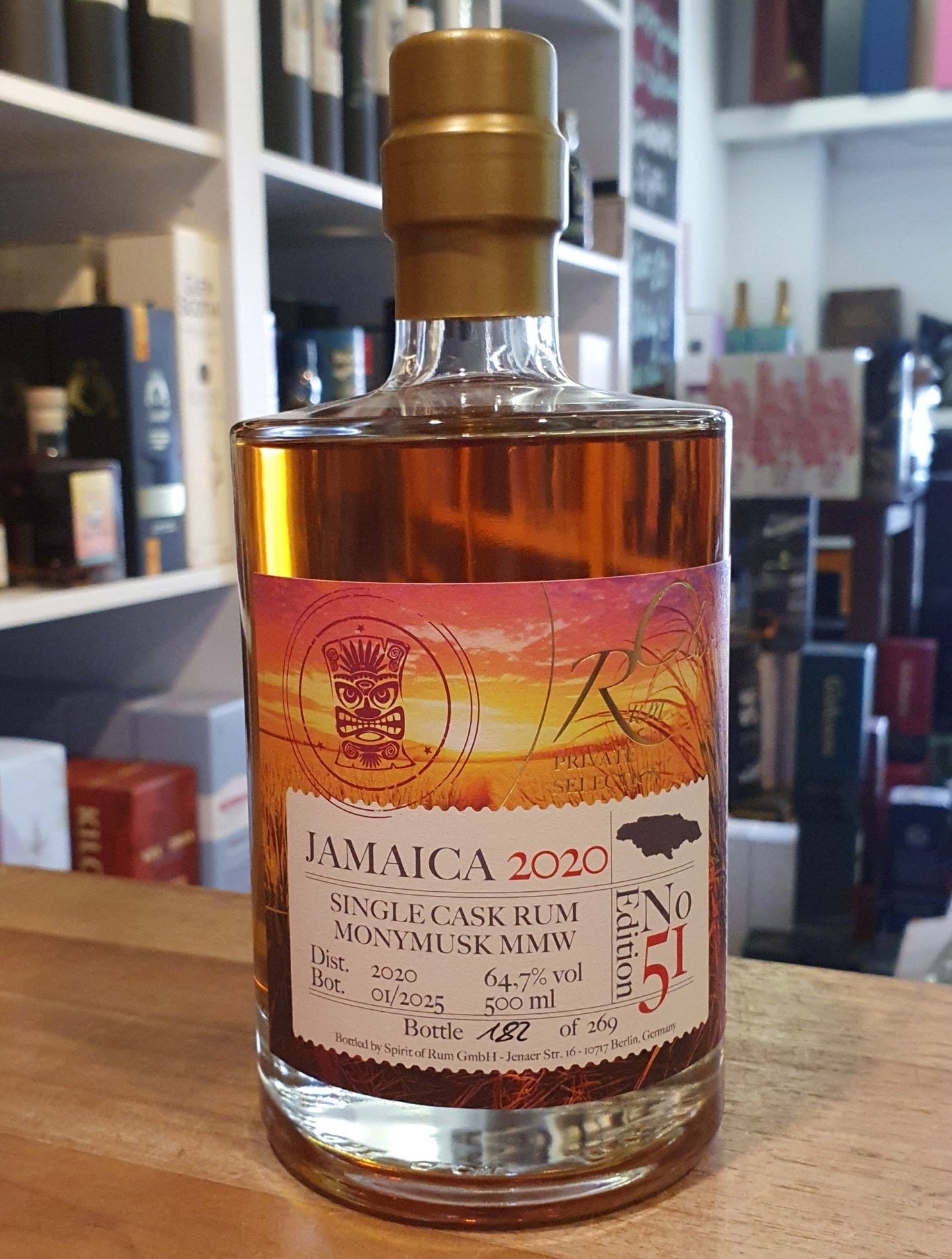 Rumclub Ed.51 Monymusk 2020 MMW Jamaica Clarendon 2024 64,7 % vol. 0,5l Rum z jednoho sudu Rum club Jamajka