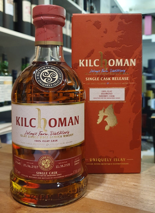 Kilchoman 2017 2025 8y Oloroso Sherry Cask The Awakening Series Edition 0.7l 57,6% scotch whisky 17/642