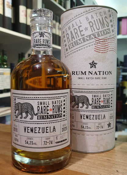 Rum Nation Venezuela (SOFA) 2010 2025 15y 54,2% vol. 0,7l single Cask strength Rum Fassabfüllung Sonderedition limitiert auf ein Fass rhum
