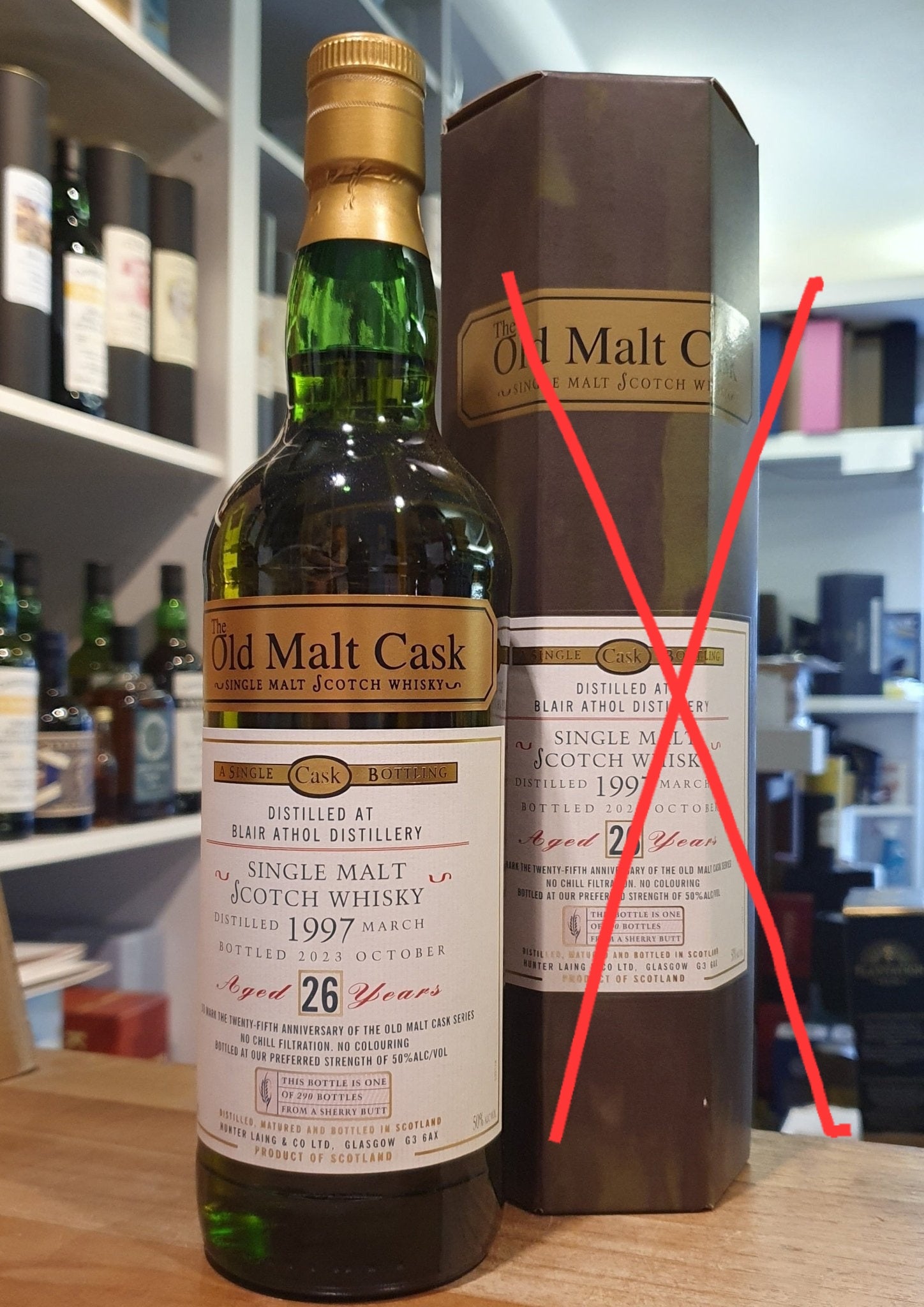 Blair Athol 1997 OHNE GP single cask 26 y 50 % vol. 0,7l old malt cask Whisky Hunter Laing OMC hl56886