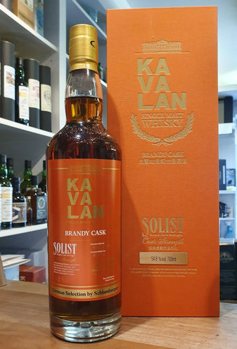 Kavalan Solist Brandy Cask Brandy Cask 2017 German Selection by Schlumberger 0.7l Fl 54,8%vol. Taiwan Whisky 421035a eckig