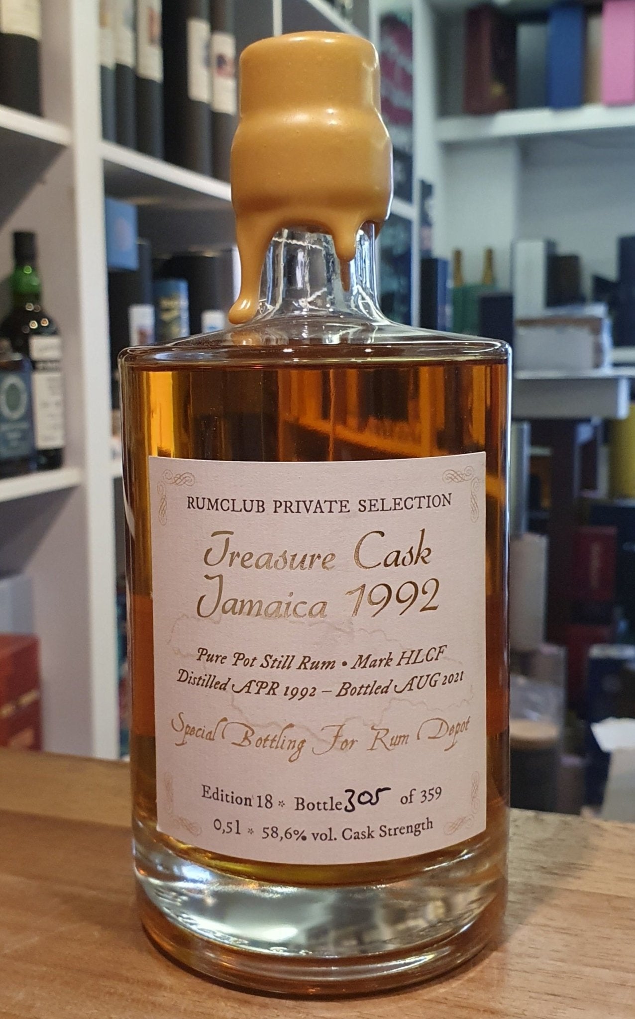Rumclub ed.18 Hampden 1992 Jamaica Treasure Cask 2021 58,6% 0,5l fl Rum club
