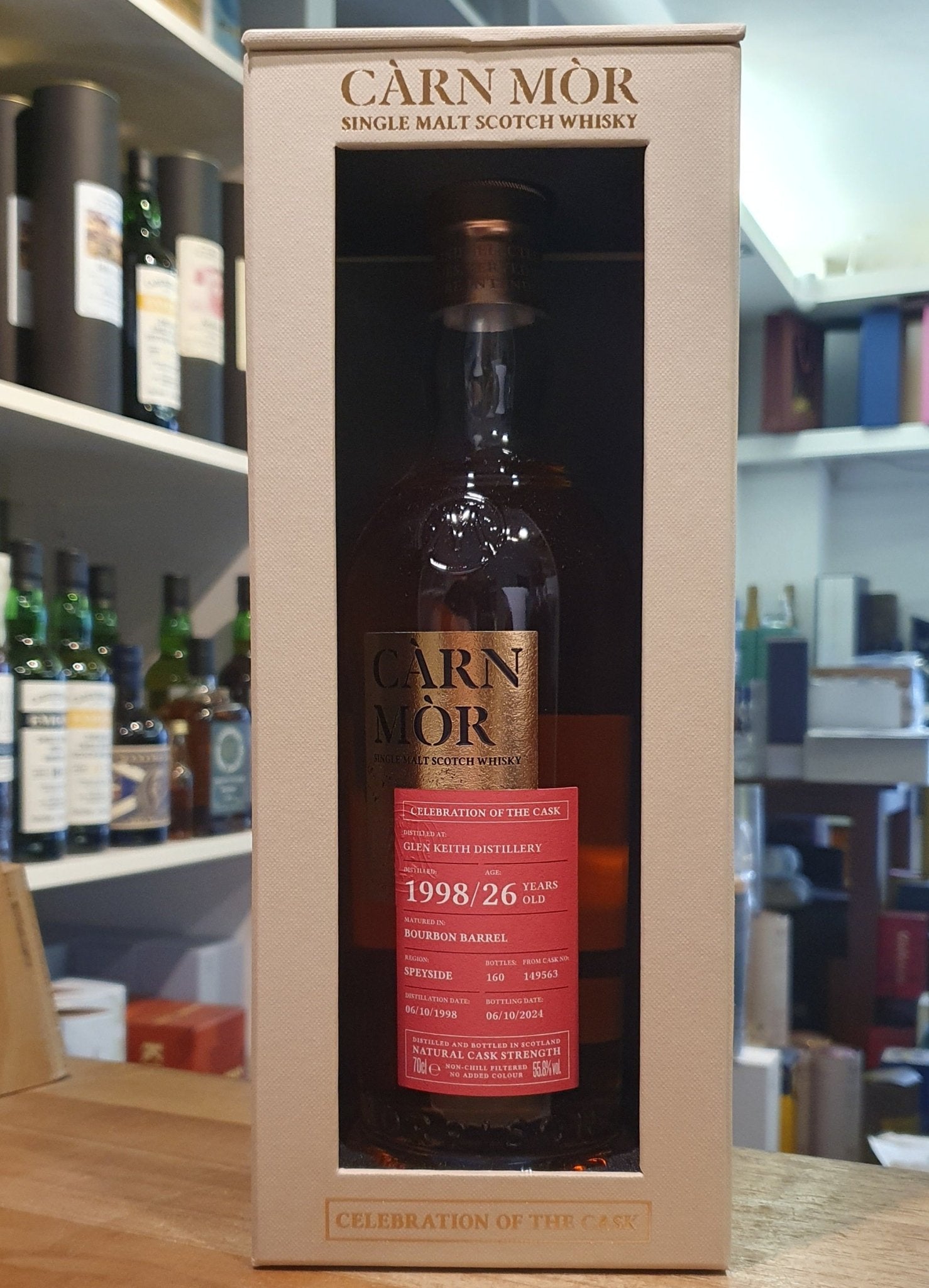 Glen Keith 1998 Bourbon Barrel cask 0,7l 55,8% vol COC Carn Mor Celebration of the Cask Whisky