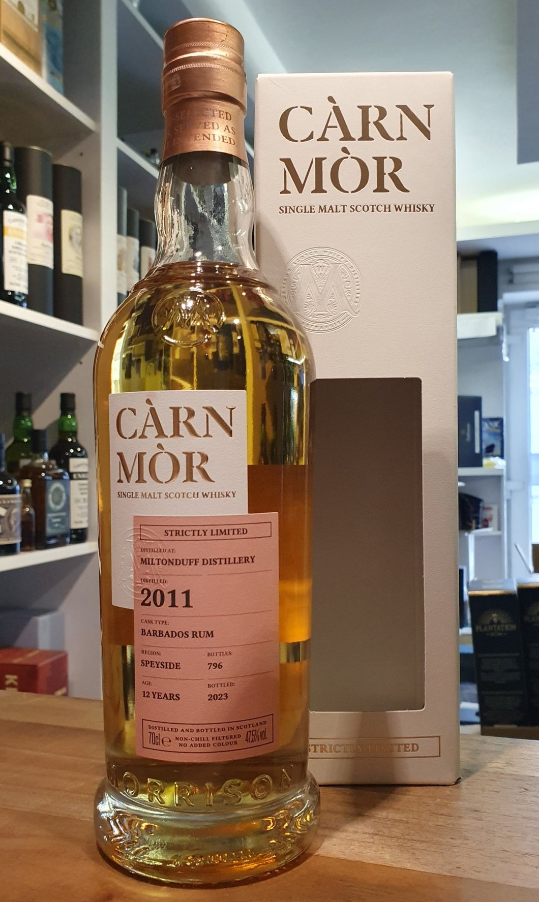 Miltonduff 2011 Barbados Rum cask 2023 Carn Mor Speyside 47,5% vol. 0,7l Strictly Limited Whisky