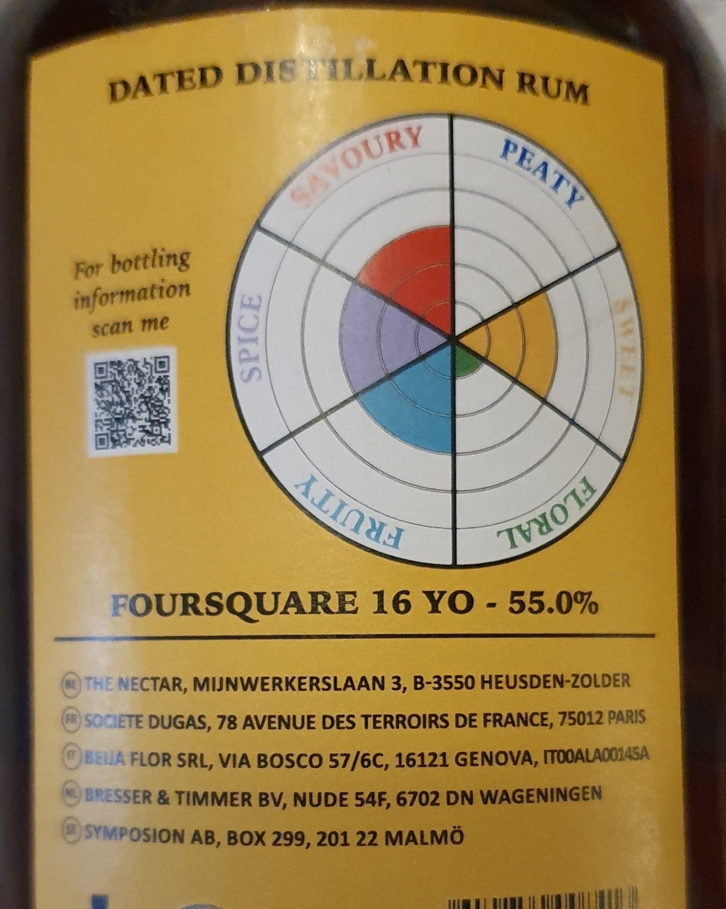 Foursquare single cask 2007 16y Cadenhead´s 55 % vol. 0,7l Rum