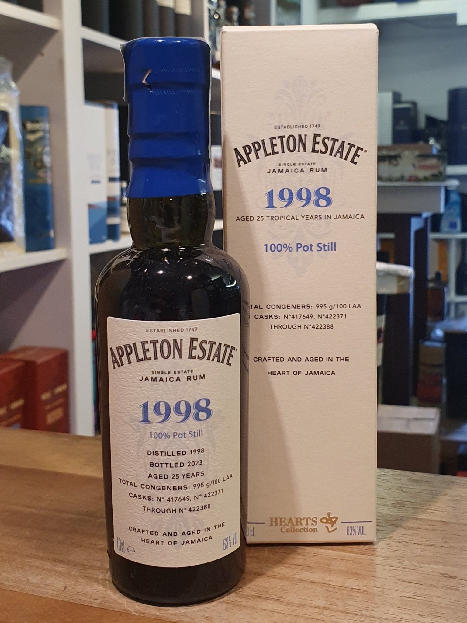 Appleton MINI 1998 Hearts Collection Jamaica Rum 0,1l 63% vol. 25 y