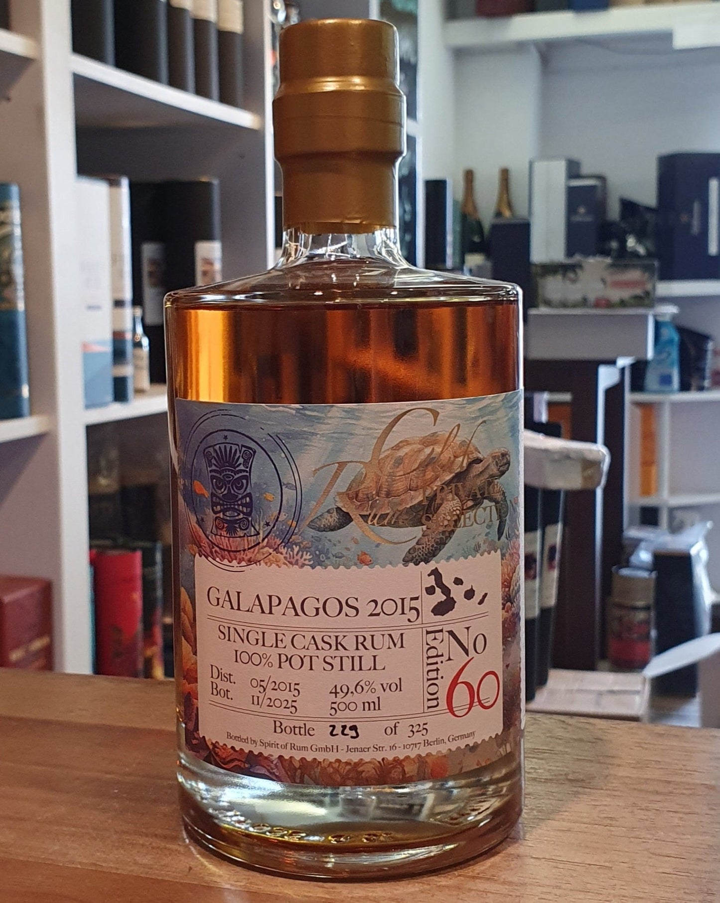 Rumclub Ed. 60 Galapagos 2015 2025 49,6 % vol. 0,5l Single cask Rum club