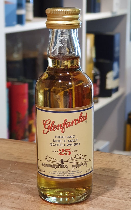 Glenfarclas 25 miniatura whisky 0,05 l 43 % vol. single malt scotch