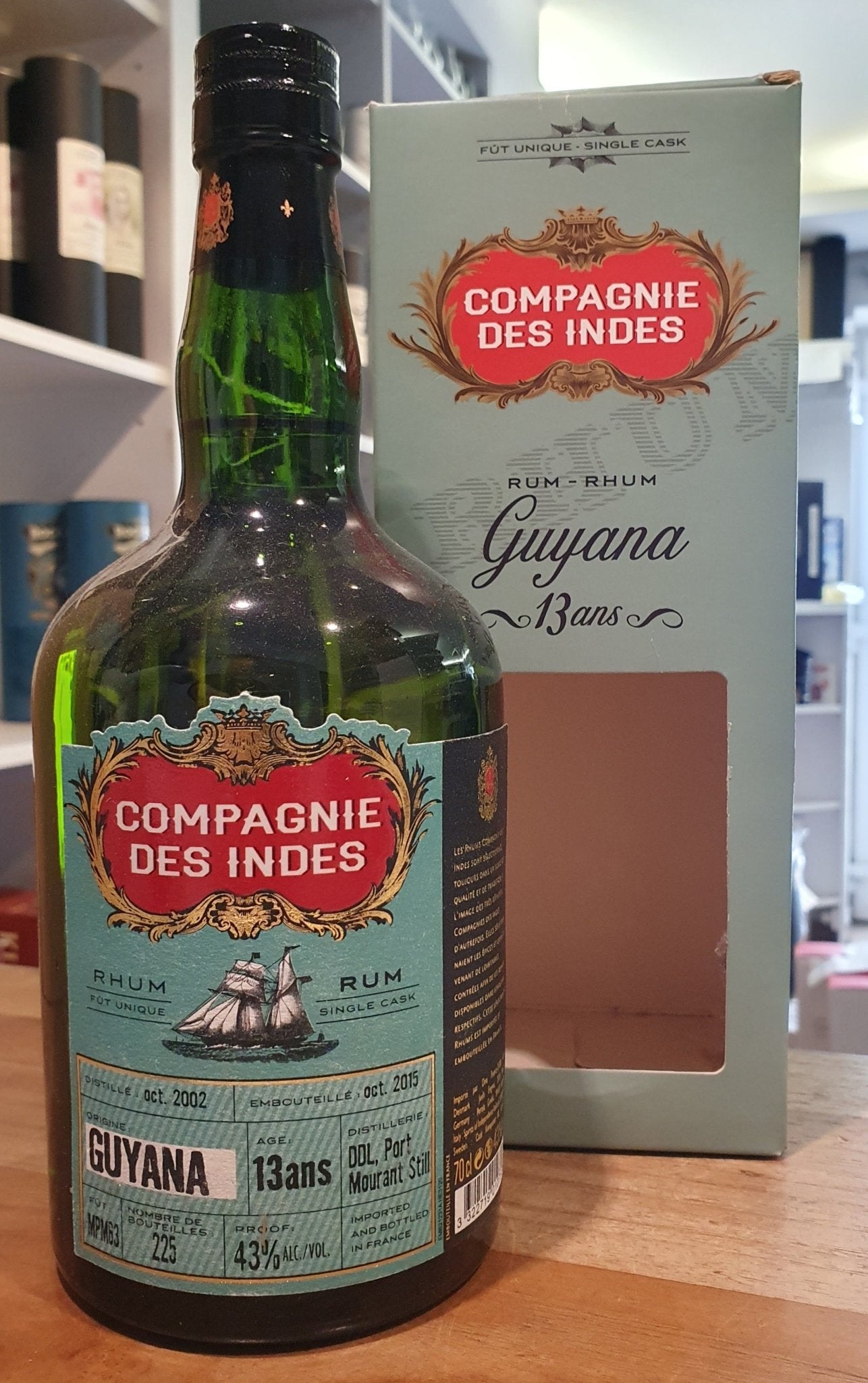 Compagnie de indes Guyana 2002 13 y DDL Port Mourant 0,7l 43 % vol. Single Cask RUM CDI