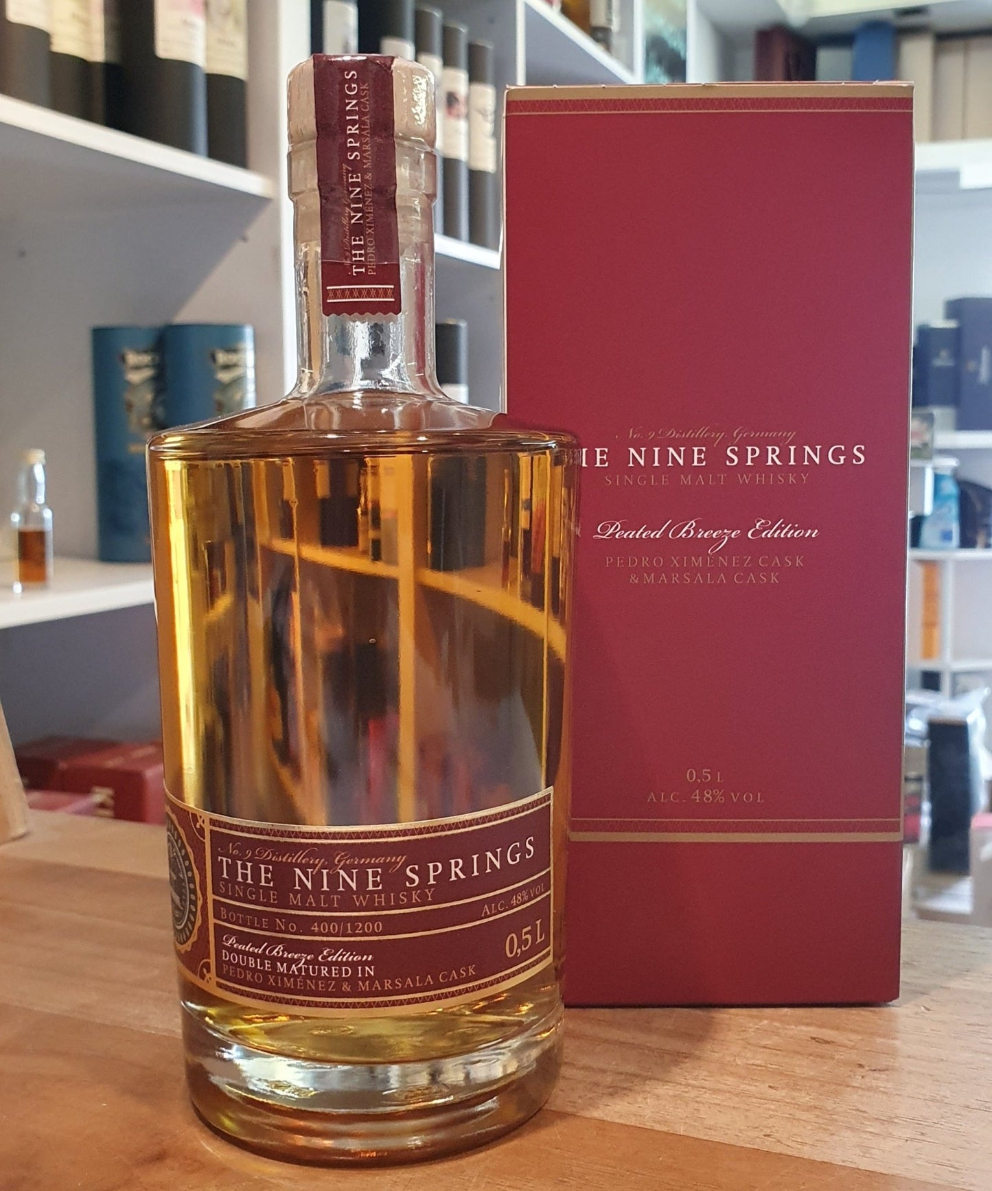 The Nine Springs Peated Breeze PX / Marsala 2026 cask Edition whisky 0,5l 48 % vol.