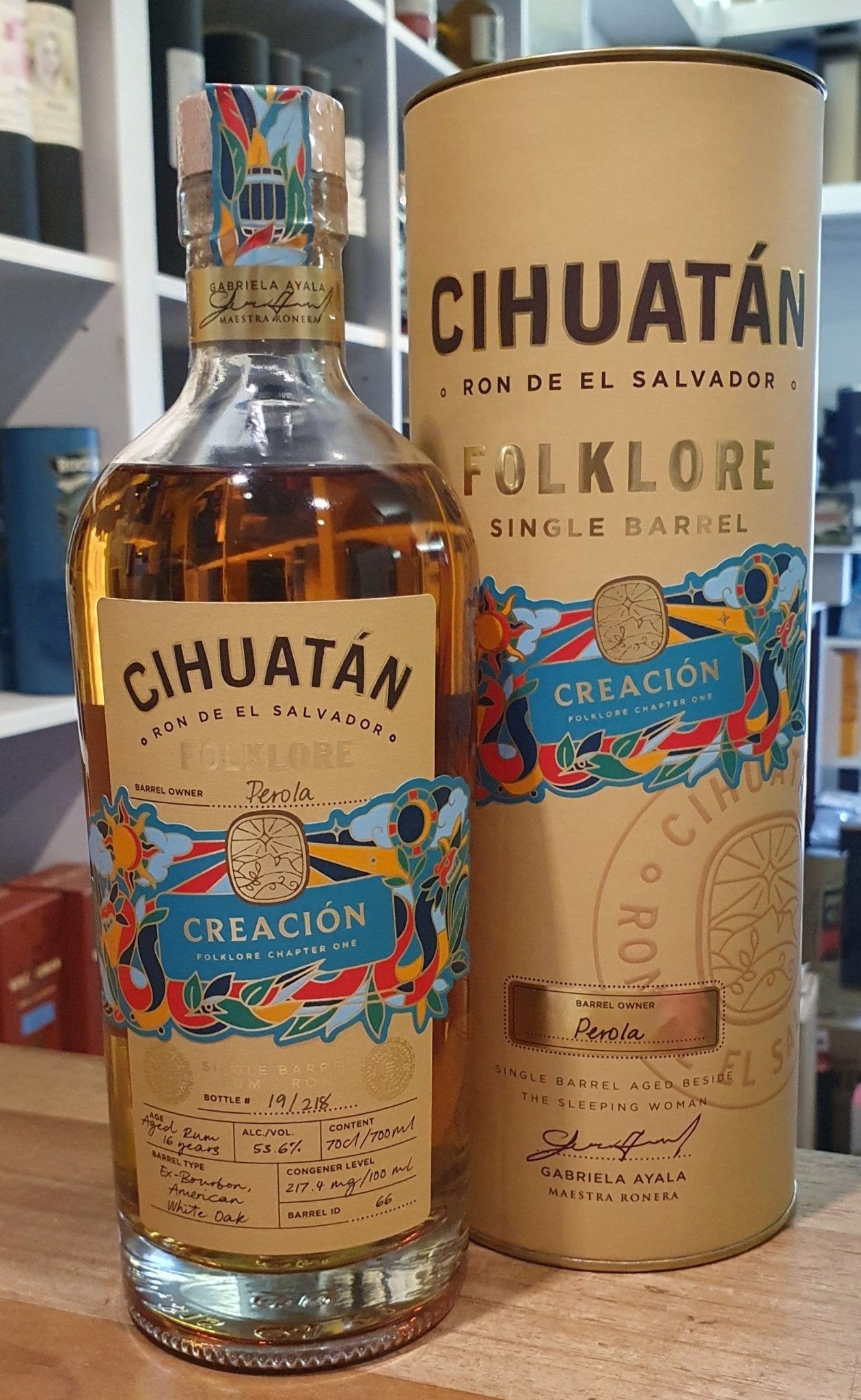 Cihuatan Folklore Creation 16y Single cask 0,7l 53,6% vol. Rum el salvador excl. Perola