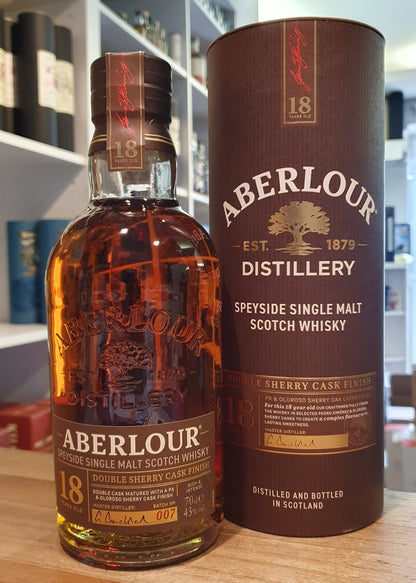 Aberlour 18 y Batch 007 PX Oloroso Sherry Casks 0,7l 43 % vol. Single malt Speyside Scotch Whisky