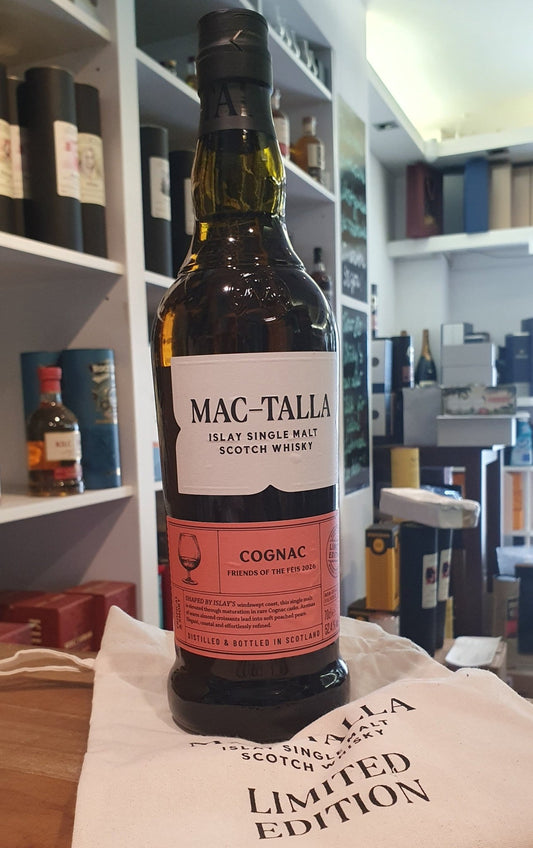 Mac - limitovaná edice whisky Talla Feis Ile 2026 Cognac wine cask, 0,7 l, 52,4 % obj. Morrison