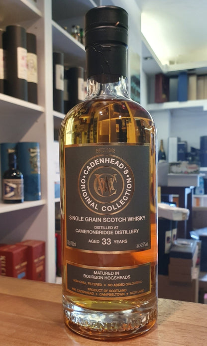 Cameronbridge 33-Year Grain Bourbon Cask Cadenhead's 0,7l 42,7 %vol. 2026 Whisky