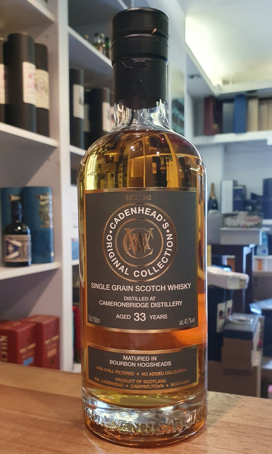 Cameronbridge 33 y Grain Bourbon cask Cadenhead's 0,7l 42,7 %vol. 2026 Whisky