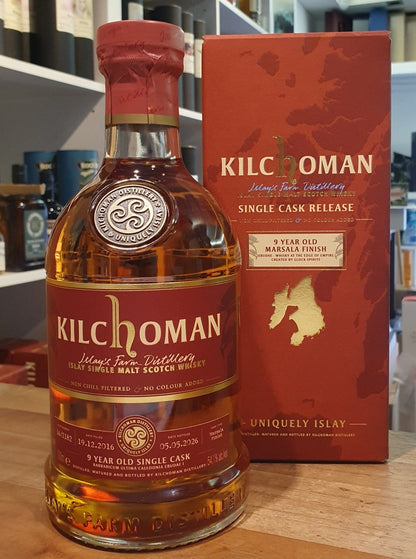 Kilchoman Marsala single Cask Ebudae 2016 2026 9 y 0.7l 54,1% skotská whisky 16 1182