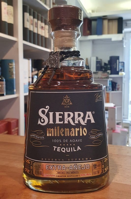 Milenario Extra Anejo french oak cask 100% Agave Tequila 0,7l 41,5% vol. Sierra 83 proof