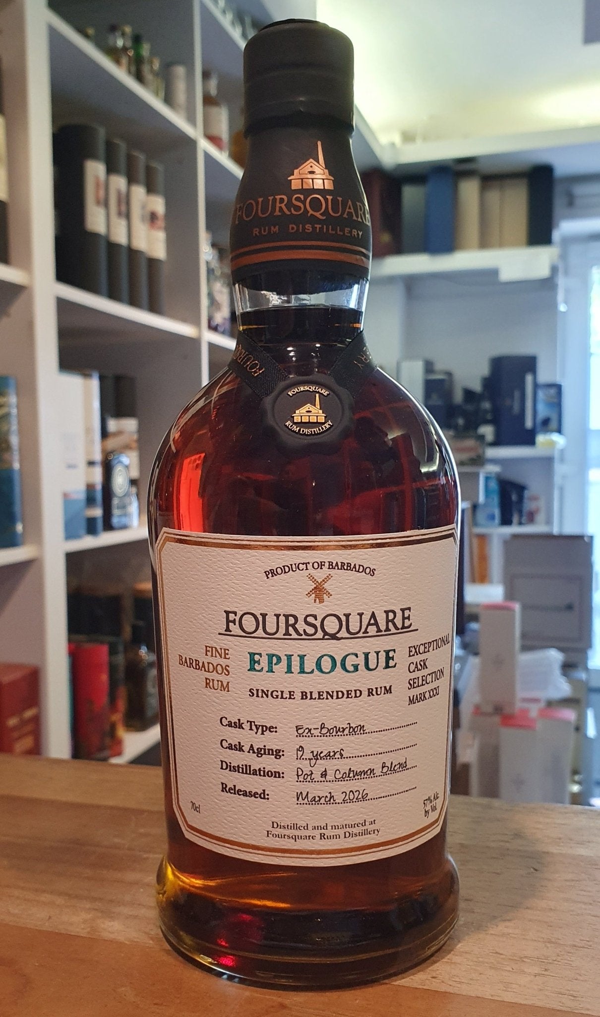 Foursquare Epilogue ECS 2026 XXXI Barbados 19 Y 57 % vol. 0,7l Rum