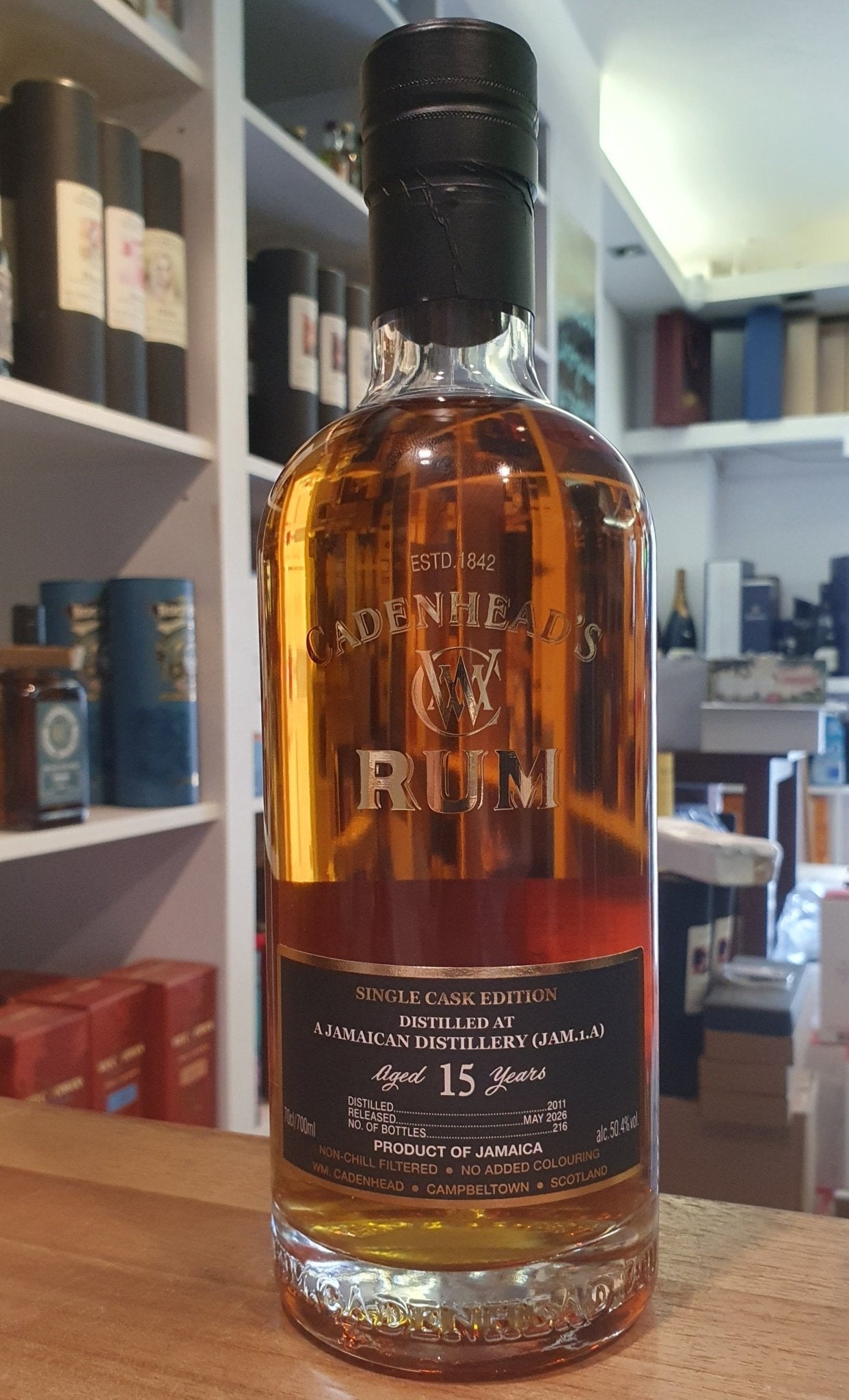 Cadenhead's Rum Jamaica 15 y single cask 15 y JAM.1.A 2026  50,4 % vol. 0,7l