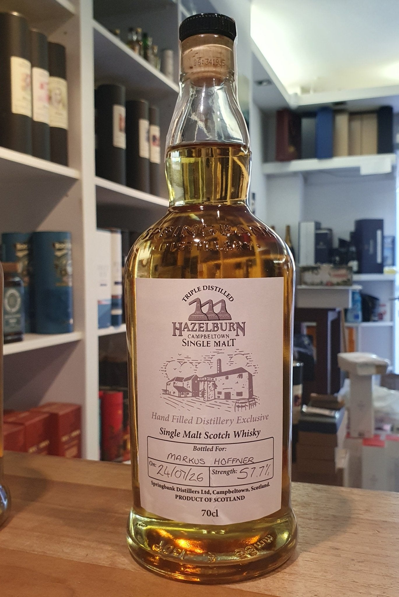 Hazelburn Hand filled distillery exclusive Infinity single malt 2026 nas 0,7l 57,7 % vol. Whisky inn-out Markus Höffner