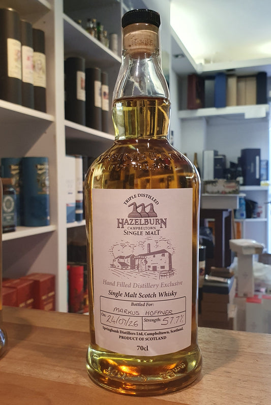 Hazelburn Hand filled distillery exclusive Infinity single malt 2026 nas 0,7l 57,7 % vol. Whisky inn-out Markus Höffner