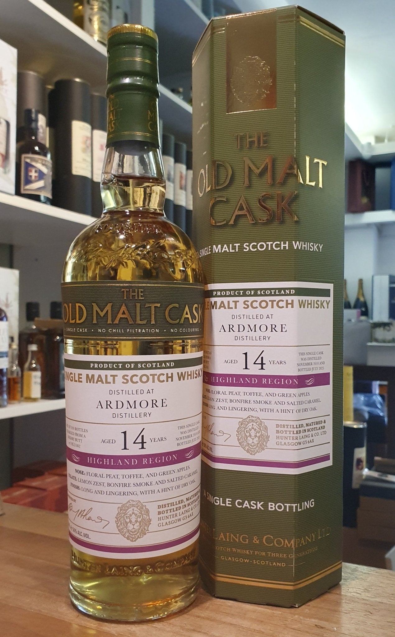 Ardmore 2010 Sherry Butt 14 y single cask OMC 50% vol. 0,7l old malt cask Whisky Hunter Laing