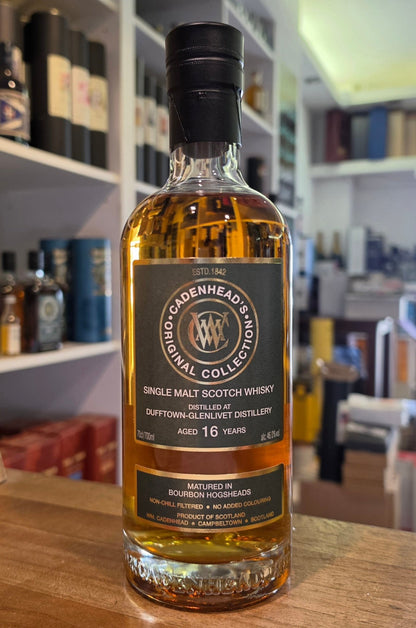 Dufftown 2009 Bourbon 16 Cadenhead's 0,7l 46 %vol. August 2026 Whisky