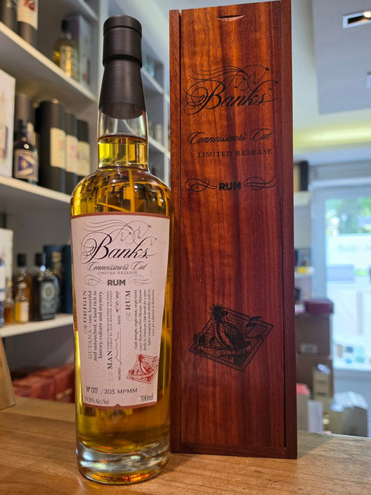 Banks 1997 Port Mourant Guyana Uitvlugt MPMM 0,7l 59,58% vol. 017 mit Holzkiste Rum single cask