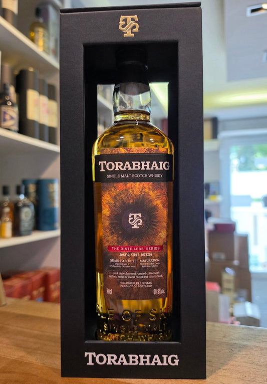 Torabhaig Iona unpeated The distillers series 0,7l 60,9 % vol. mit GP Whisky sky single malt