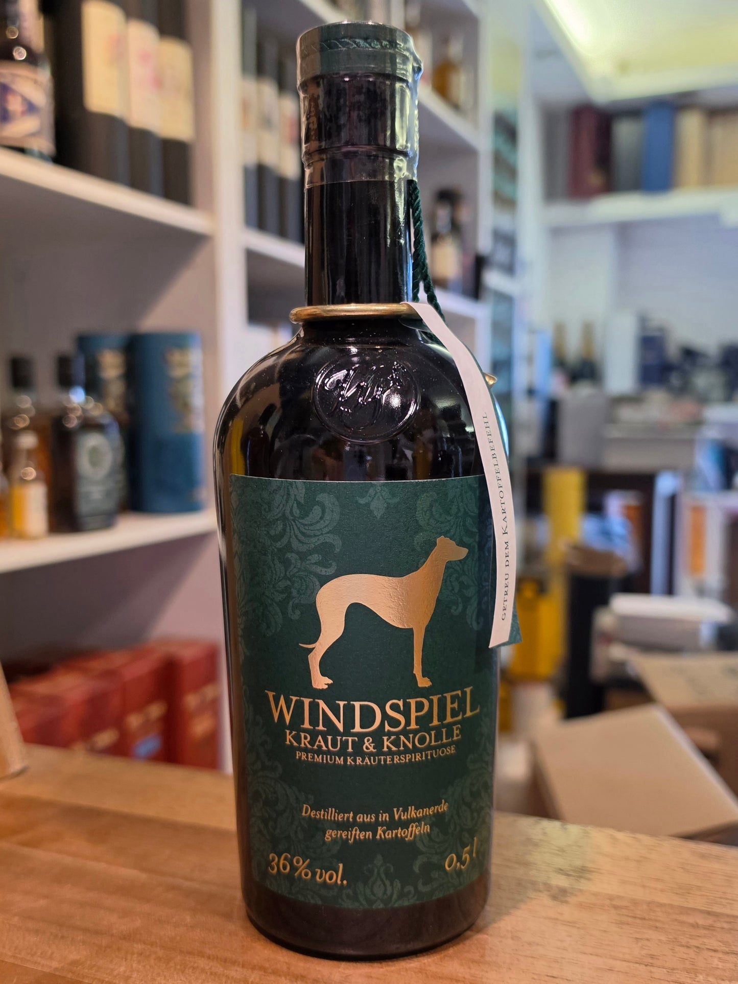 Windspiel Kartoffel Spirituose Kraut und Knolle Edition  0,5l 36% Vol. Flasche Deutschland