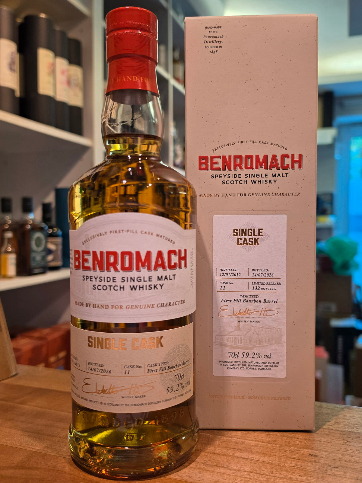 Benromach 2012 FF Bourbon cask 14 y single cask #11  0,7l 59,2% vol. Whisky