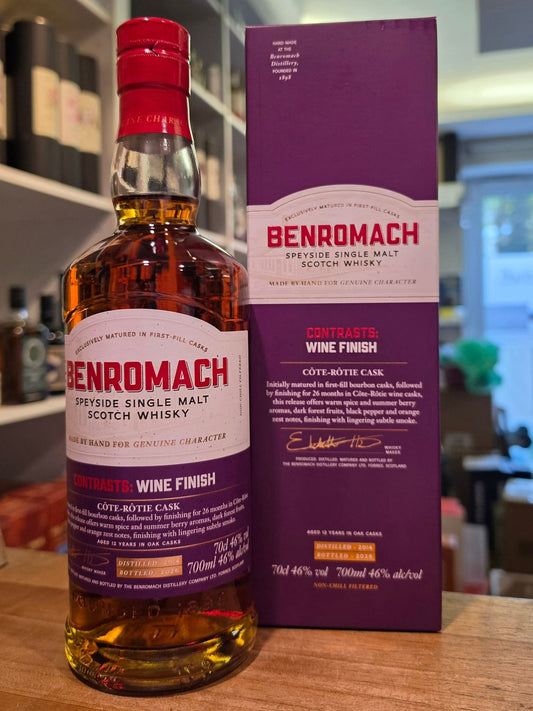 Benromach 2014 2026 Cote Rotie Wine cask contrasts Malt 0,7l 46% vol. Whisky
