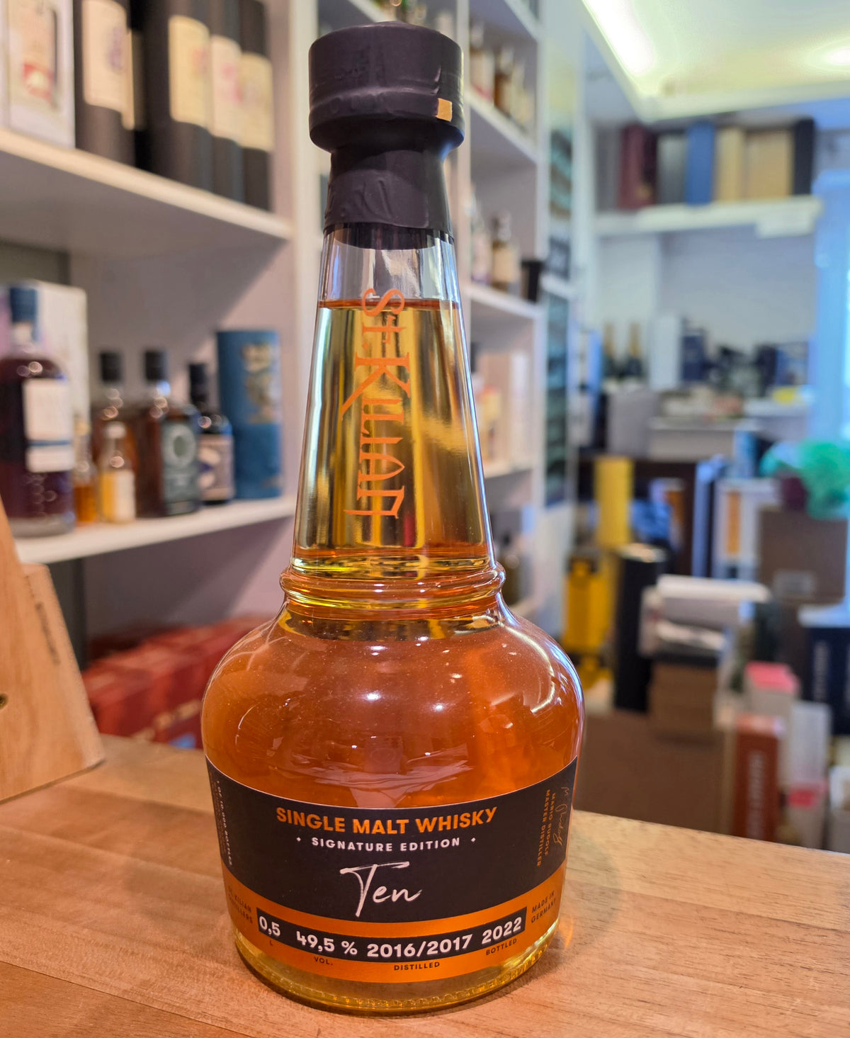 St.Kilian single malt ten 10 whisky 0,5l 49,5% vol. OHNE Geschenkpackung