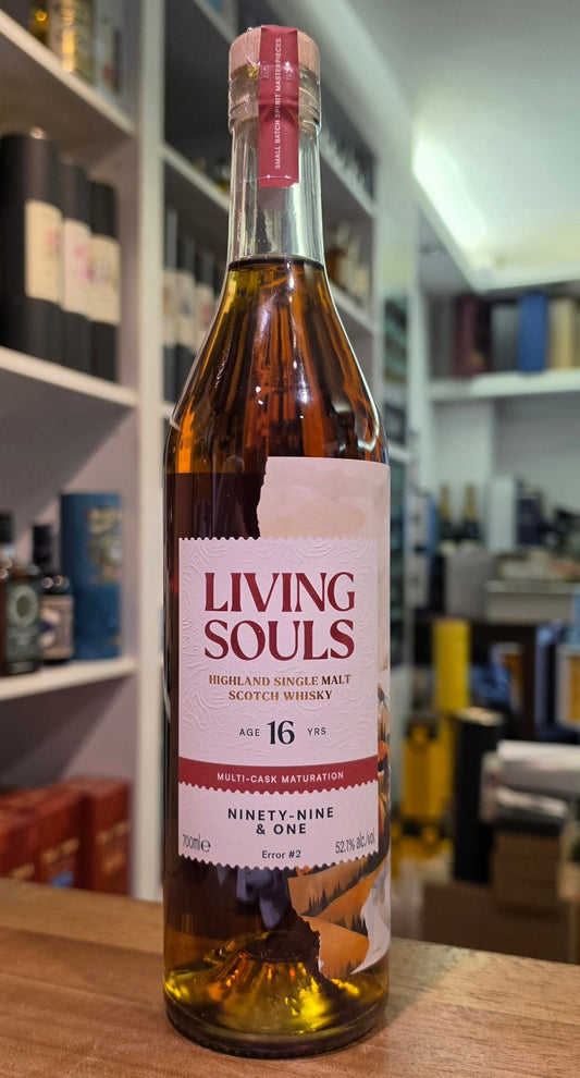 Living Souls Error #2 16 y Ninety-Nine & one Whisky 0,7l 52,1 % vol. Highland Single malt