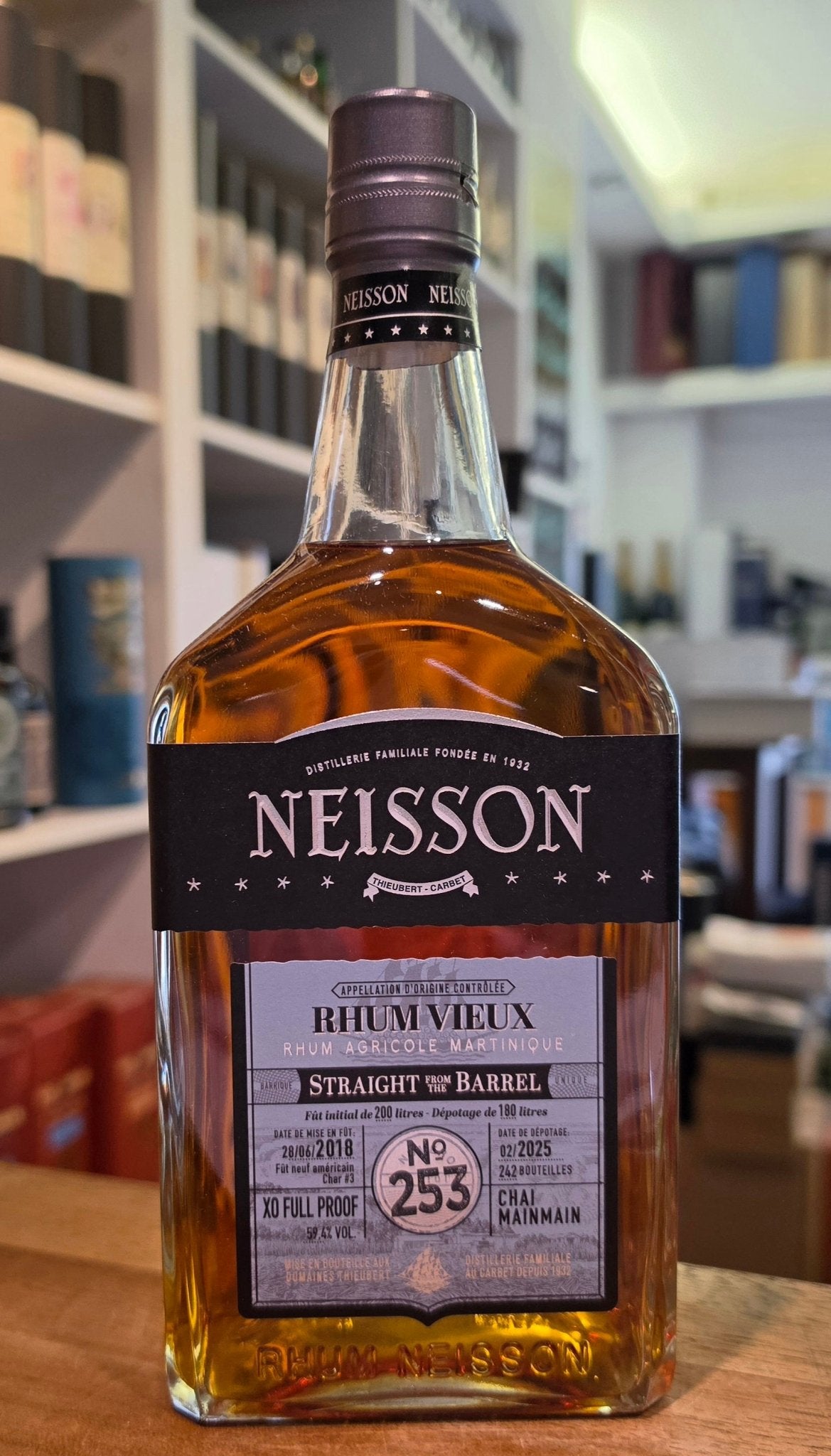 Neisson 2018 SFTB 2025 #253 59,4% vol. 0,7l in GP Rum Agricole Rhum Martinique AOC