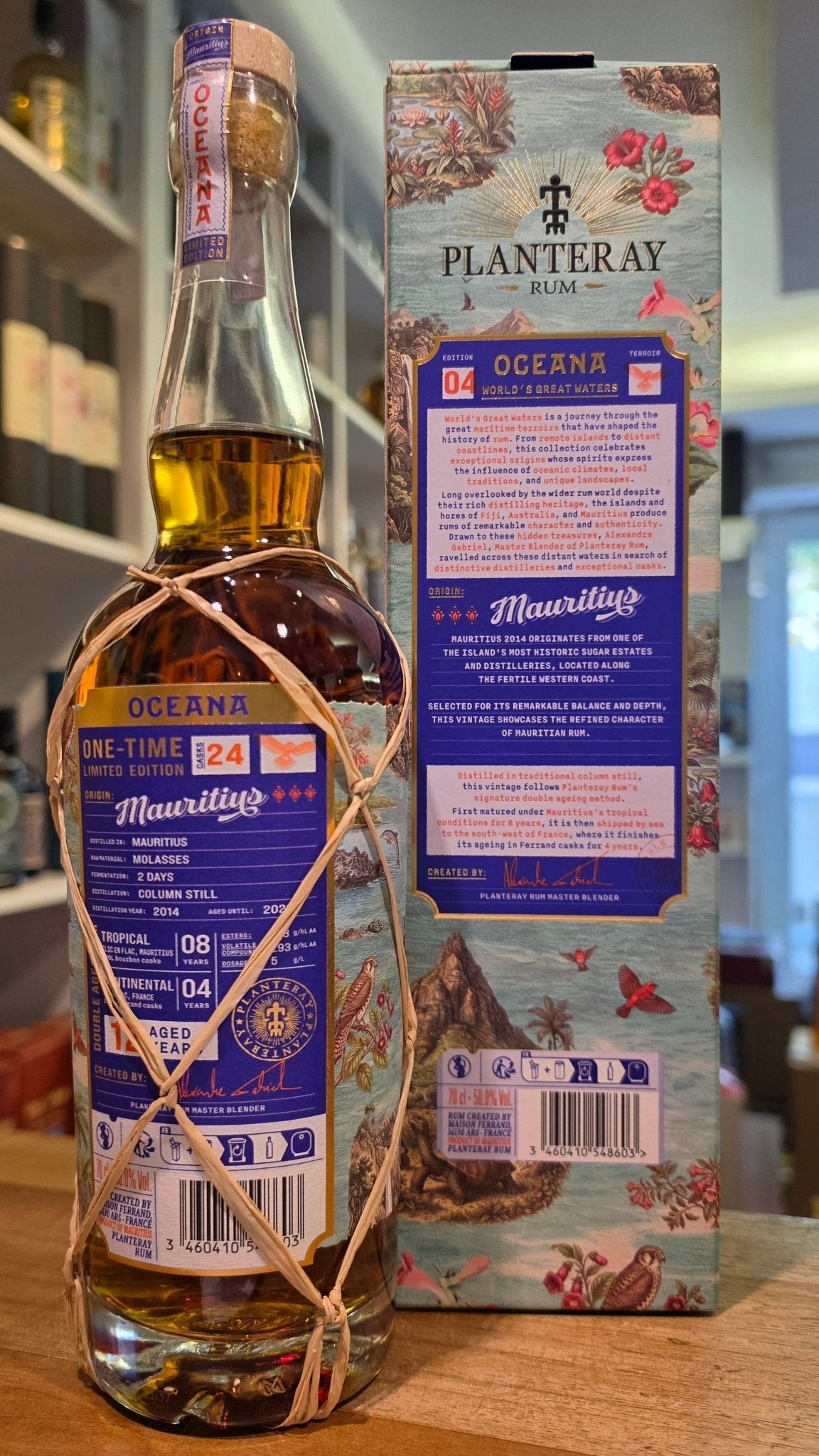 Planteray ONE TIME Mauritius 2014 oceana 2026 12 y 0,7l 50 % vol. limited Edition Rum Plantation