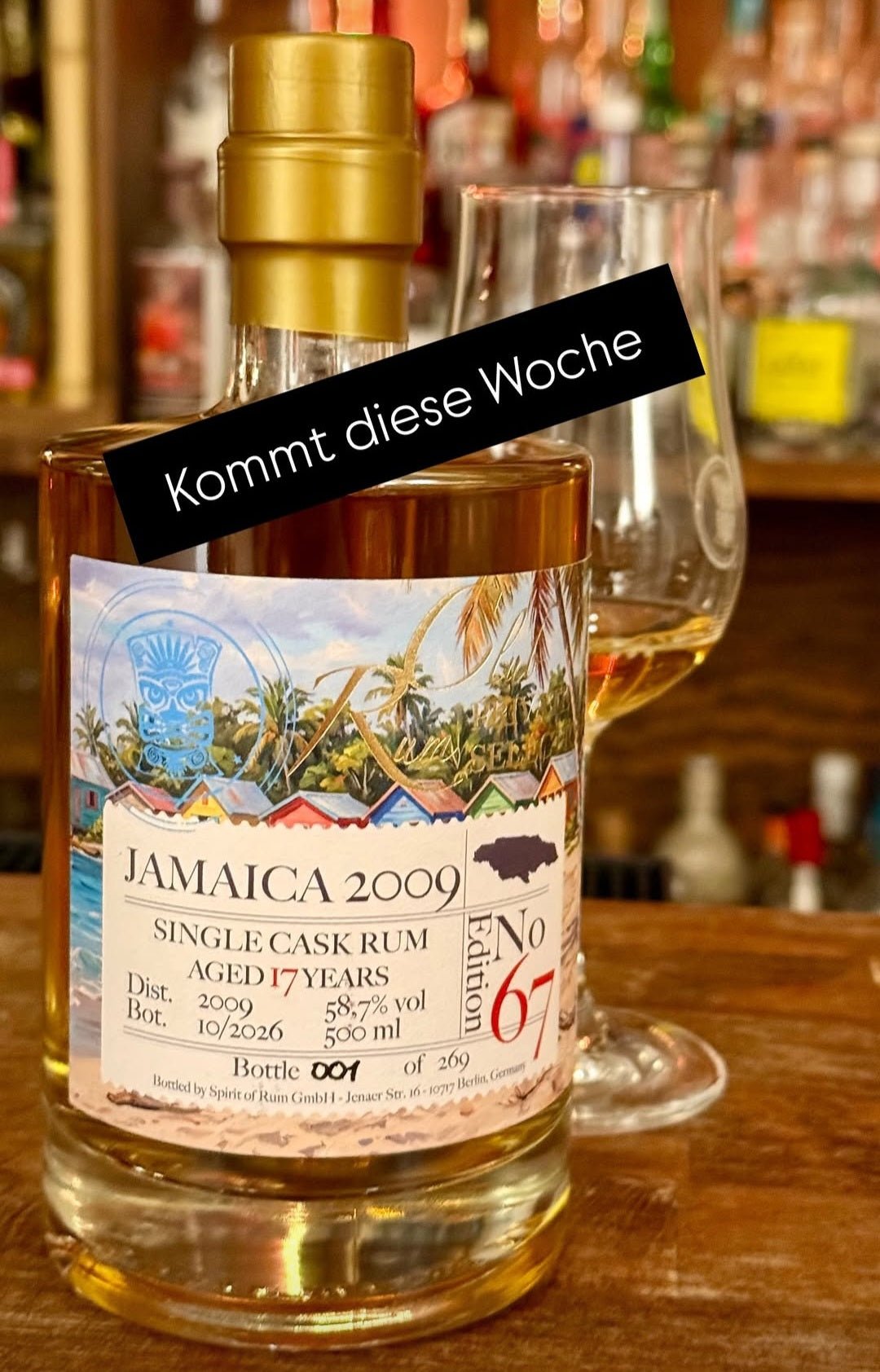 Warteliste für Information Rumclub Ed. 67 New Yarmouth Jamaica 2009 2026 58,7 % 0,5l l NYE/WM