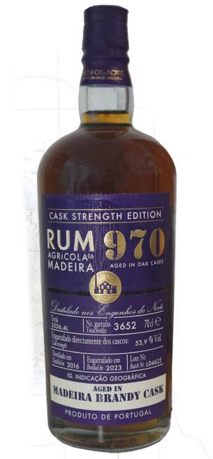 Engenhos 970 Rum Madeira Brandy Cask 2016 2023 limitiert 0,7l 53,9% vol. Single Cask Edition - inn-out-shop