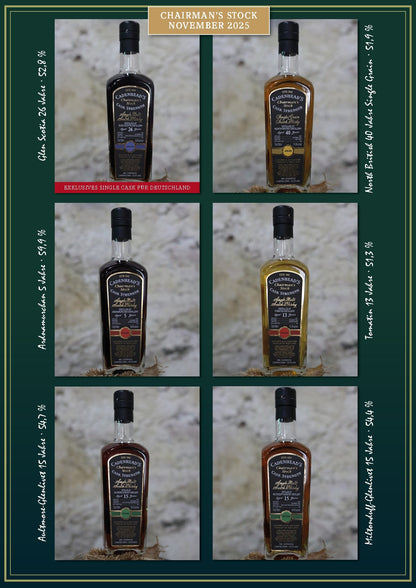 Chairman`s Stock Miltonduff 2009 15y Single cask Cadenhead's 0,7l 54,4%vol. černé Eti