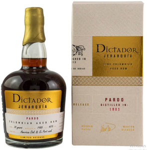Dictador 1985 Single cask 35y Jeraquina Pardo Sherry / Port cask 2020 0,7l 40% vol. American Oak &amp; Ex Port Cask #ExP-919 &nbsp;Kolumbien  limitiert auf 300 Flaschen