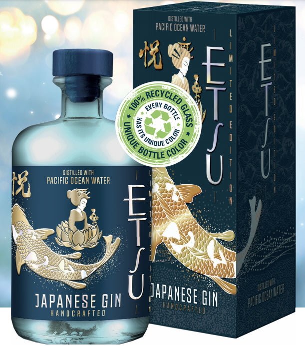 Etsu Gin Ocean Water Edition handcrafted Japan Hokaido 0,7l 43% vol.Flasche in Geschenk karton