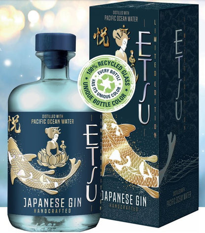 Etsu Gin Ocean Water Edition handcrafted Japan Hokaido 0,7l 43% vol.Flasche in Geschenk karton