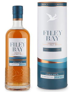 Filey Bay double oak batch 1 Yorkshire Whisky single malt 0,7l 46 % vol. 5y first fill american bourbon,  9m virgin oak  limitiert auf 480 fl in D von 2000fl 