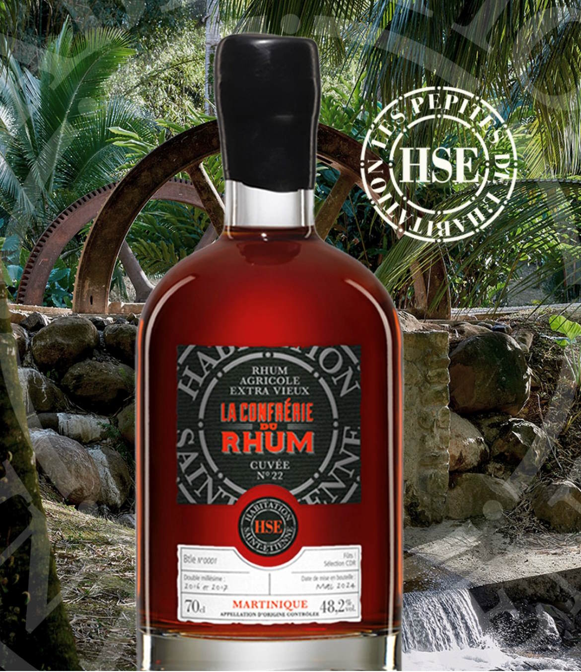 HSE Confrerie du Rhum Cuvee No. 22 2016 2017 2024 Agricole Rum Extra Vieux 48,2% vol. 0,7l Fassstärke