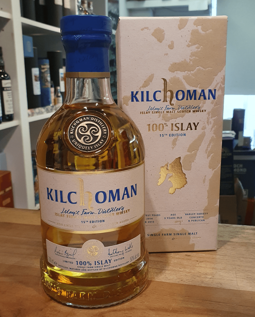 Kilchoman 100% Islay 2025 15th Ed.54 Bourbon Casks Edition 0.7l 50% scotch whisky limitiert